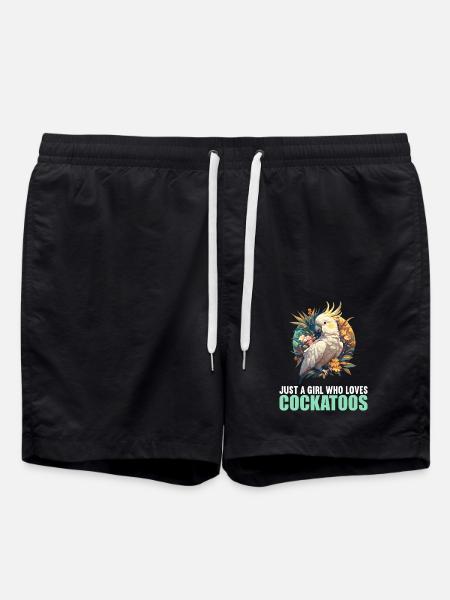Cockatoo Kakadus Kakadu - Badeshorts - Schwarz
