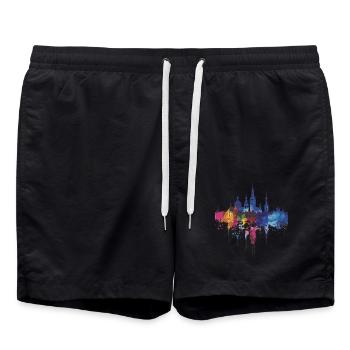 Ratibor - Badeshorts - Schwarz - Vorne - AI Model Male 185 light (185cm)