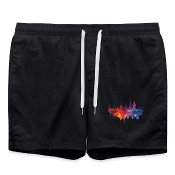 Suwalki - Badeshorts - Schwarz - Vorne - AI Model Male 185 light (185cm)