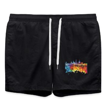 Stalowa Wola - Badeshorts - Schwarz - Vorne - AI Model Male 185 light (185cm)
