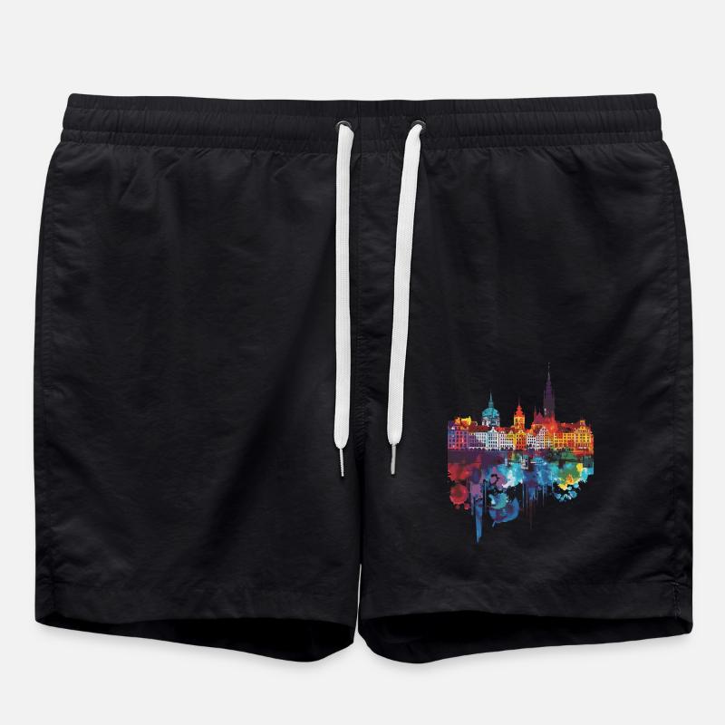 Breslau - Badeshorts - Schwarz