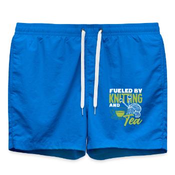 Mis en tension par le tricot et le thé - Short de bain - cobalt blue - Devant