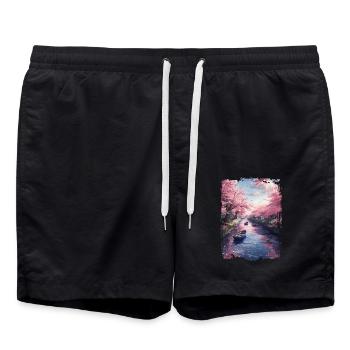 Japon - Short de bain - noir - Devant - AI Model Male 185 light (185cm)