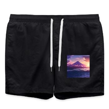 Japon - Short de bain - noir - Devant - AI Model Male 185 light (185cm)