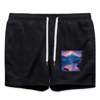 Japon - Short de bain - noir - Devant - AI Model Male 185 light (185cm)