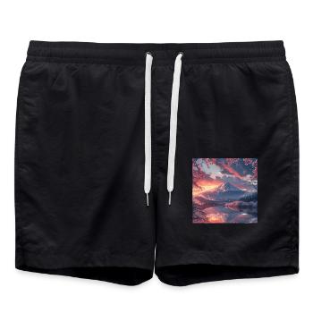 Japon - Short de bain - noir - Devant - AI Model Male 185 light (185cm)