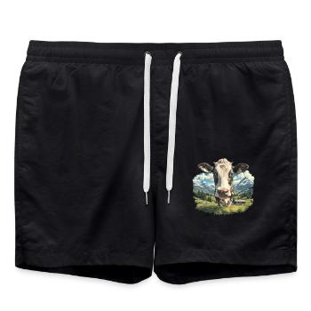 Vaches Vache - Short de bain - noir - Devant - AI Model Male 185 light (185cm)