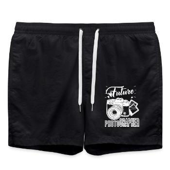 Photographer Future Photographer - Swim Trunks - black - Front - AI Model Male 185 light (185cm)