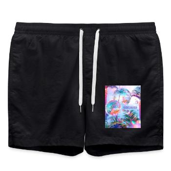 Fischen für Freundschaft Unterschiede annehmen - Badeshorts - Schwarz - Vorne - AI Model Male 185 light (185cm)