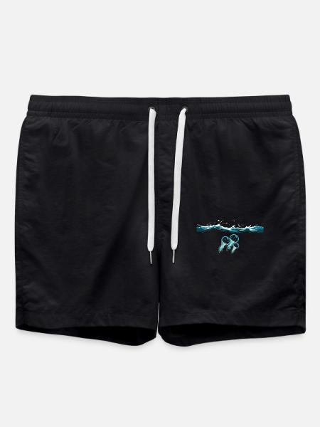 Ästhetische Quallen Aesthetic Jellyfish - Badeshorts - Schwarz