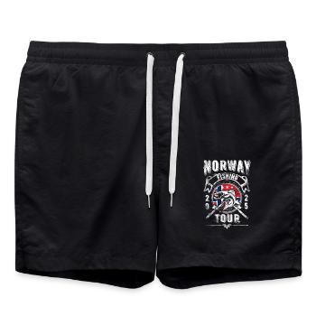 Norway Fishing Trip 2025 - Swim Trunks - black - Front - AI Model Male 185 light (185cm)