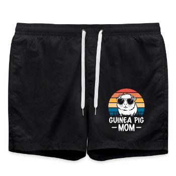 Dicton de cochon d’Inde, Cadeau de cochon d’Inde - Short de bain - noir - Devant - AI Model Male 185 light (185cm)