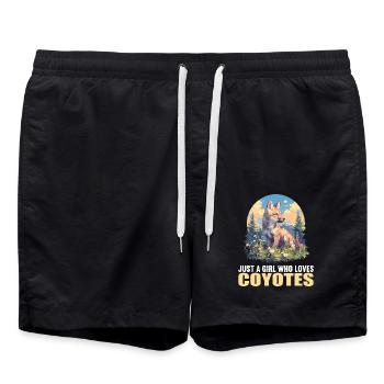 Kojoten Kojote - Badeshorts - Schwarz - Vorne - AI Model Male 185 light (185cm)