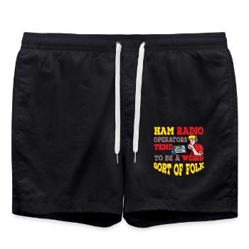 Amateur Bizarre Sorte De Radio Amateur Folk - Short de bain - noir - Devant - AI Model Male 185 light (185cm)