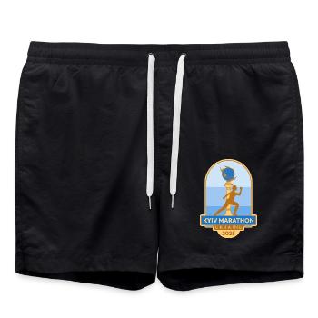 Marathon de Kiev – 2025 – Ukraine - Short de bain - noir - Devant - AI Model Male 185 light (185cm)
