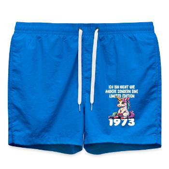 Limited Edition 1973 Birthday Born 1973 - Swim Trunks - cobalt blue - Front