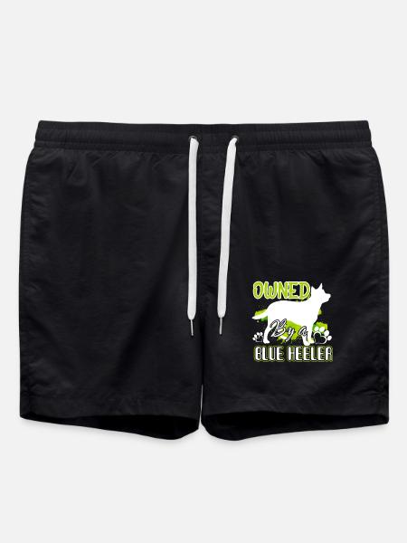Owned By A Blue Heeler - Swim Trunks - black