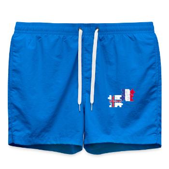Färöer Frankreich Flagge Französisch Färinger - Badeshorts - Cobalt blue - Vorne
