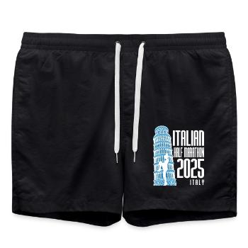 Semi-marathon d’Italie - 2025 - Italie - Short de bain - noir - Devant - AI Model Male 185 light (185cm)