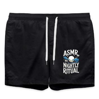 Dire ASMR déclenche des picotements Drôle Cadeau ASMR - Short de bain - noir - Devant - AI Model Male 185 light (185cm)