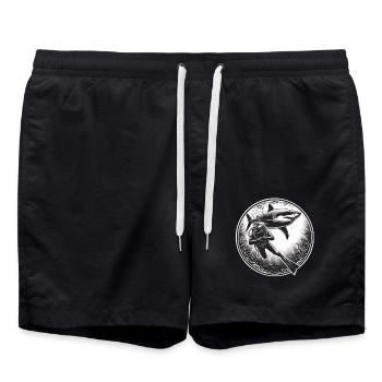 Plongeurs - Short de bain - noir - Devant - AI Model Male 185 light (185cm)