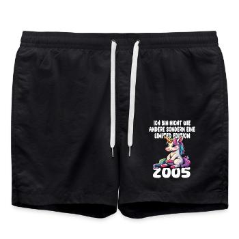 Edition Limitée 2005 Anniversaire 2005 Naissance - Short de bain - noir - Devant - AI Model Male 185 light (185cm)