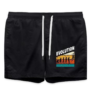Baller Player Hoops Evolution Basketball - Swim Trunks - black - Front - AI Model Male 185 light (185cm)