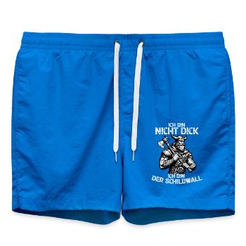 Ich Bin Nicht Dick Ich Bin Der Schildwall - Badeshorts - Cobalt blue - Vorne