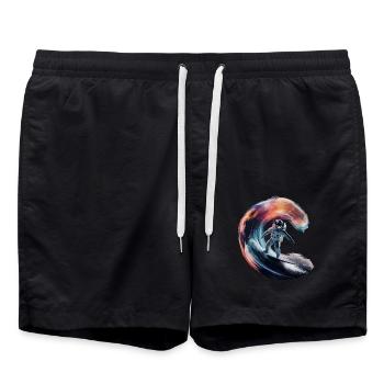 Are You Gonna Perform At The Tail-Lent Show - Badeshorts - Schwarz - Vorne - AI Model Male 185 light (185cm)