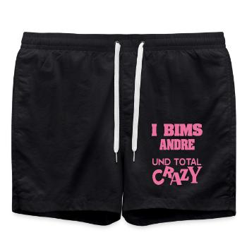 First name Andre - Swim Trunks - black - Front - AI Model Male 185 light (185cm)