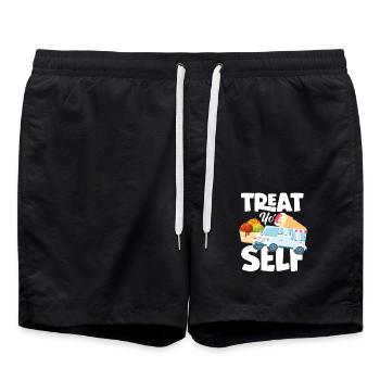 Cream Lover Cream Truck Cream - Swim Trunks - black - Front - AI Model Male 185 light (185cm)
