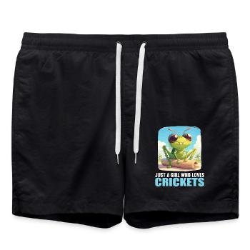 Grillen Grille - Badeshorts - Schwarz - Vorne - AI Model Male 185 light (185cm)