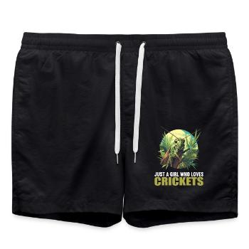 Grillen Grille - Badeshorts - Schwarz - Vorne - AI Model Male 185 light (185cm)