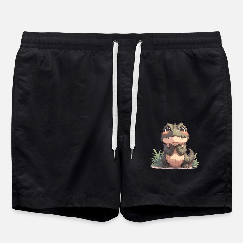 Crocodiles Crocodile - Swim Trunks - black