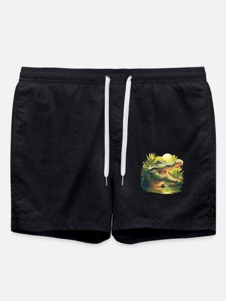 Crocodiles Crocodile - Swim Trunks - black