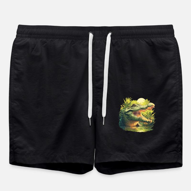 Crocodiles Crocodile - Swim Trunks - black