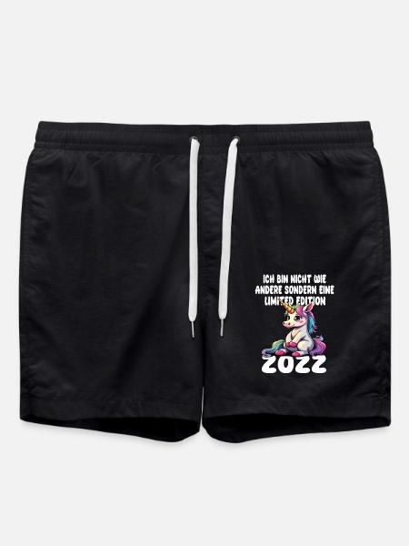 Limited Edition 2022 Geburtstag 2022 Geboren - Badeshorts - Schwarz