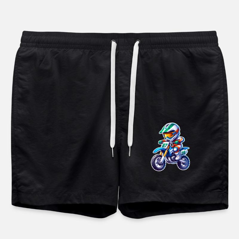 Motocross - Short de bain - noir