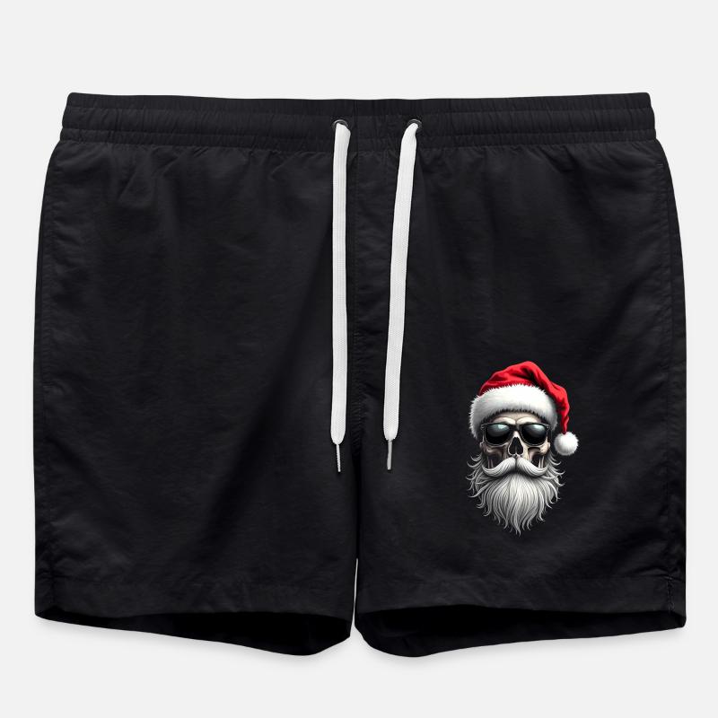 Weihnachts Outfit - Badeshorts - Schwarz
