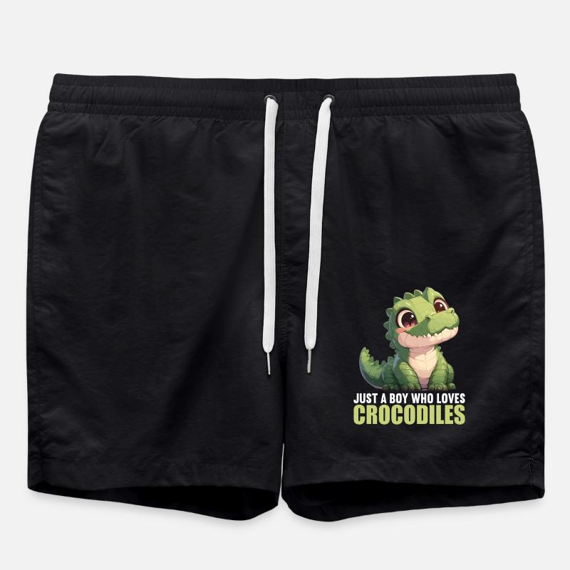 Crocodiles Crocodile - Swim Trunks - black