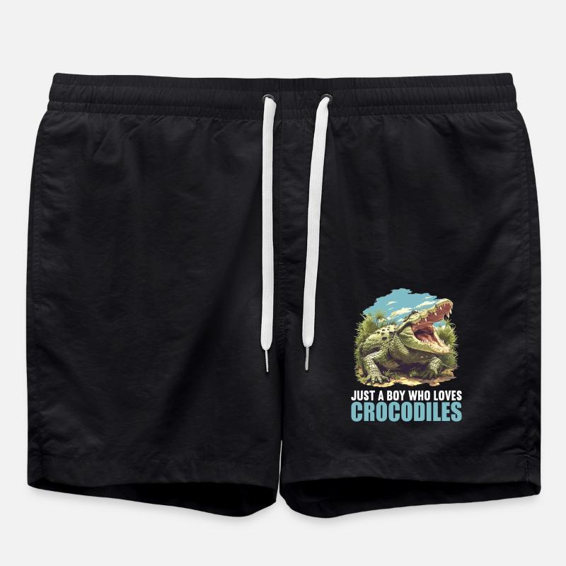 Crocodiles Crocodile - Swim Trunks - black