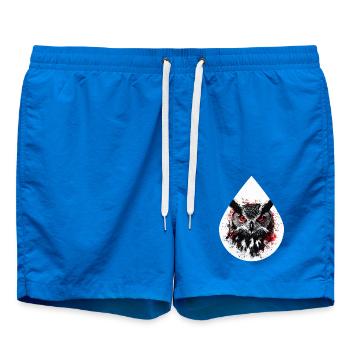 Trash Polka Hibou Noir Rouge - Short de bain - cobalt blue - Devant