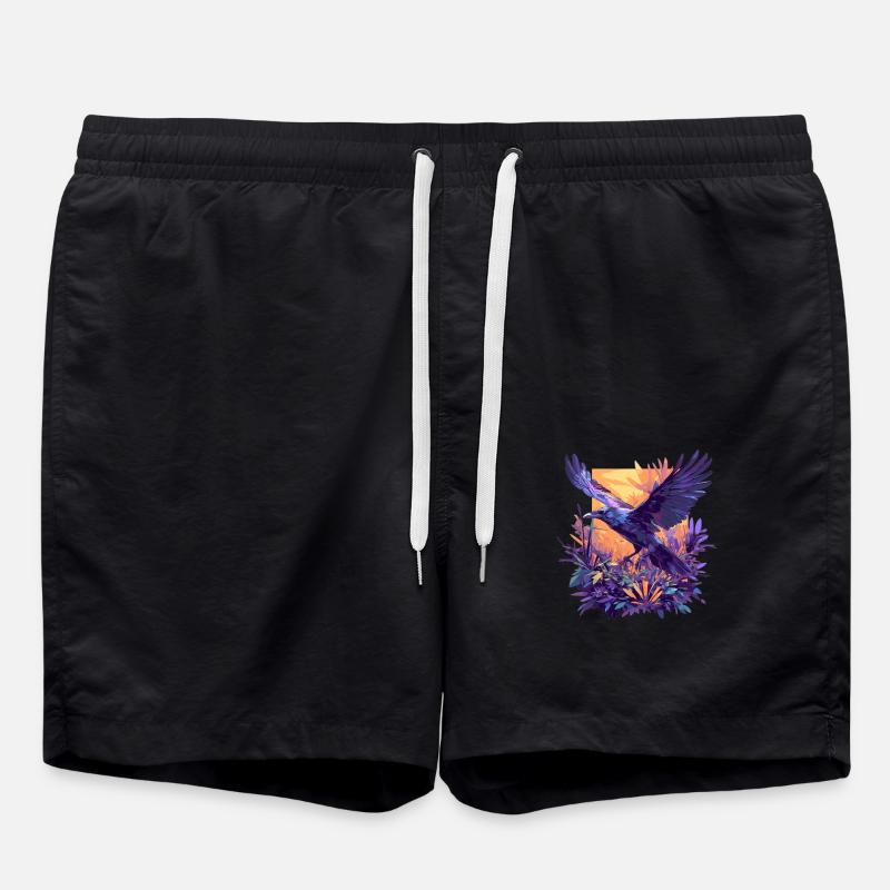 Crows Crow - Swim Trunks - black