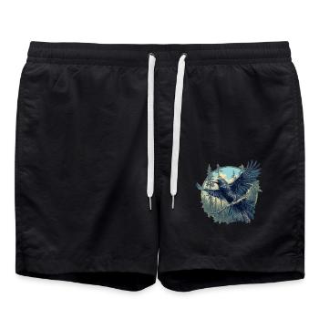 Crows Crow - Swim Trunks - black - Front - AI Model Male 185 light (185cm)