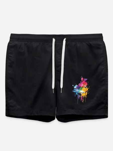 Piano - Swim Trunks - black