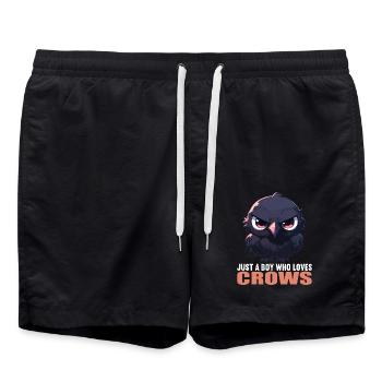 Crows Crow - Swim Trunks - black - Front - AI Model Male 185 light (185cm)