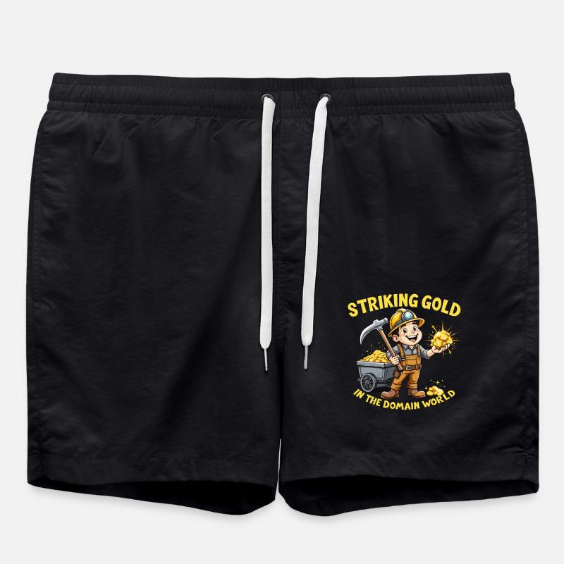 TENEUR EN OR - Short de bain - noir