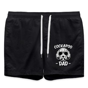 Cockapoo disant papa drôle Cockapoo cadeau - Short de bain - noir - Devant - AI Model Male 185 light (185cm)