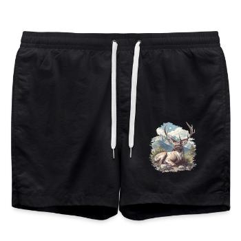 Cerf Cerf - Short de bain - noir - Devant - AI Model Male 185 light (185cm)