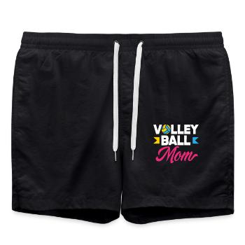 Volleyball Mom Pride and Passion - Swim Trunks - black - Front - AI Model Male 185 light (185cm)